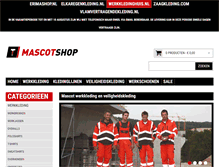 Tablet Screenshot of mascotshop.nl